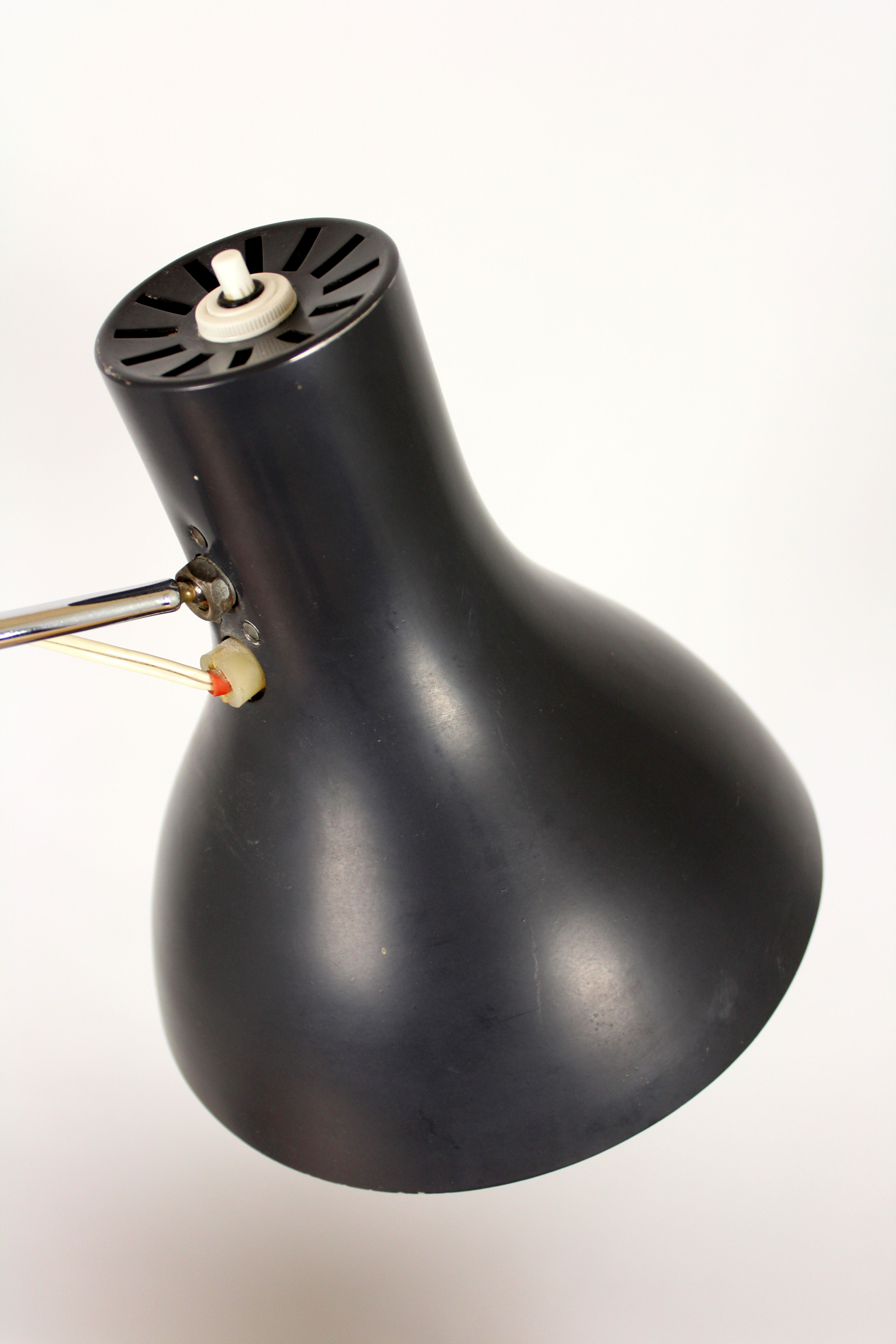 industrial table lamp by Josef Hurka for Napako, 1960