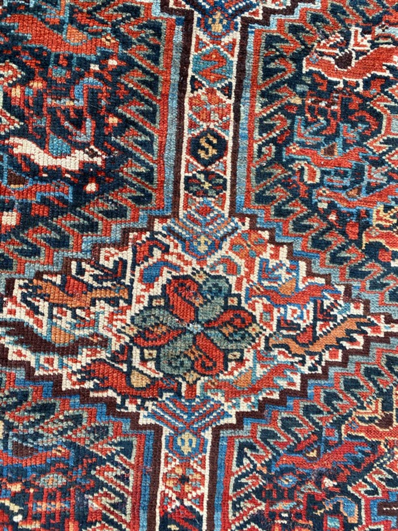 Ancient persian ghashghai carpet 130x182 cm