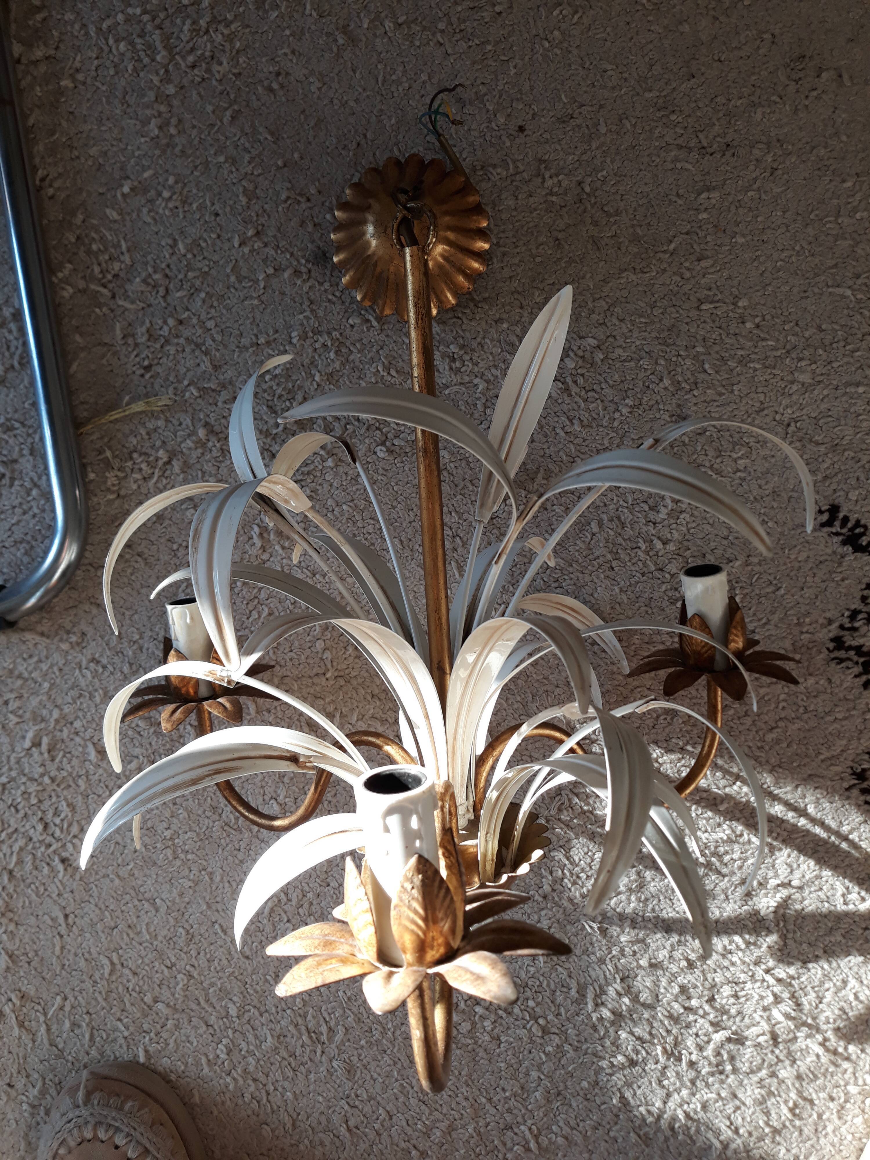 Lustre Masca en laiton 3 feux