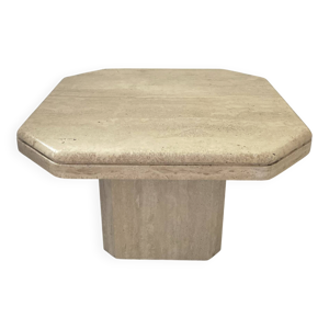 Table basse vintage en - travertin