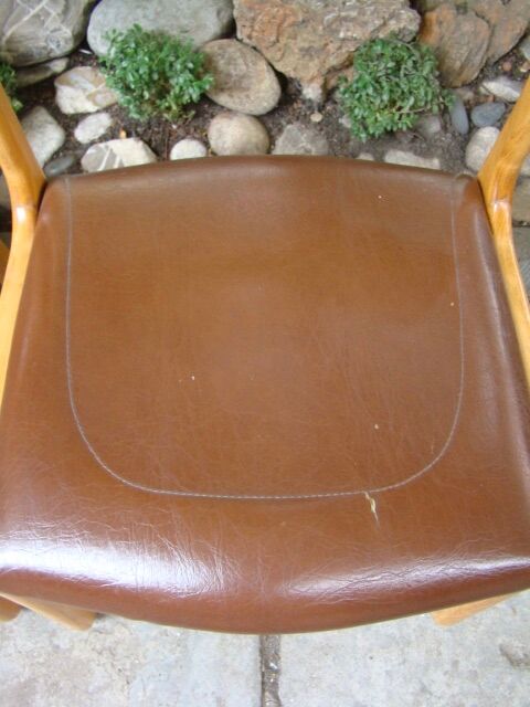 Series of four baumann sleigh chairs