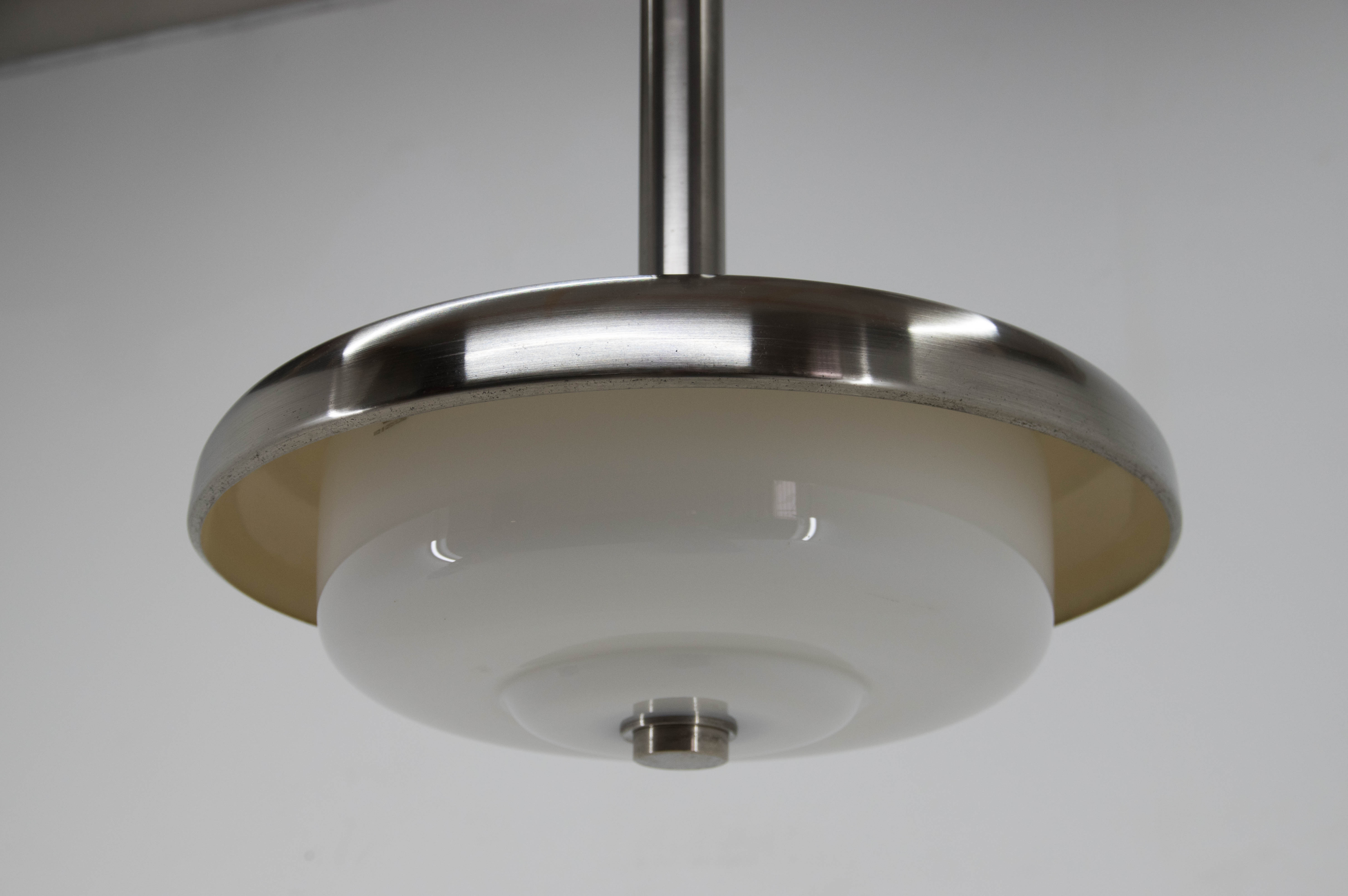 Ultra Rare Bauhaus Chandelier by IAS, 1930s