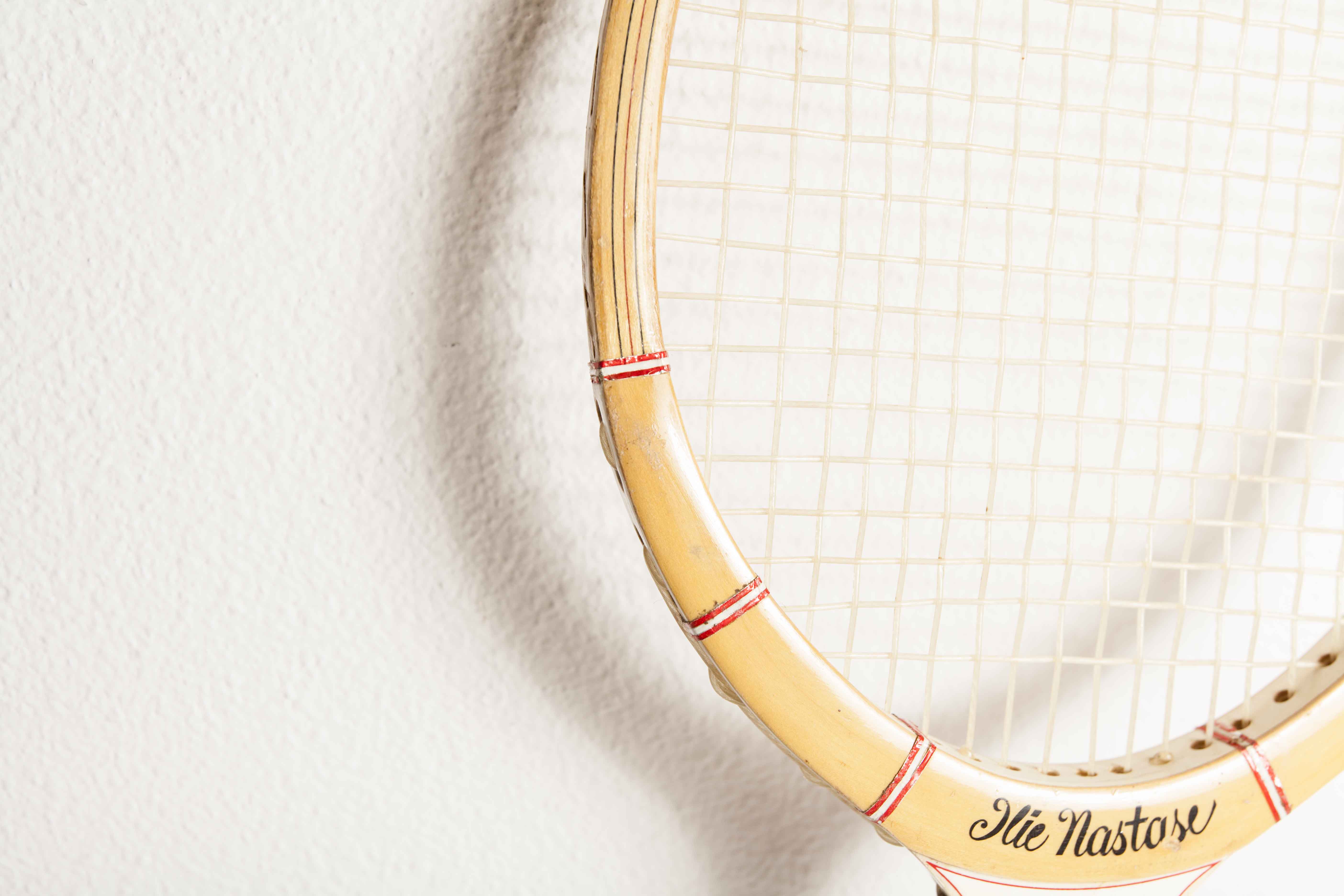 Adidas Ilie Nastase tennis racket 1970