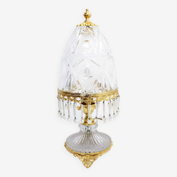 Italian Cre Art crystal lamp 1970