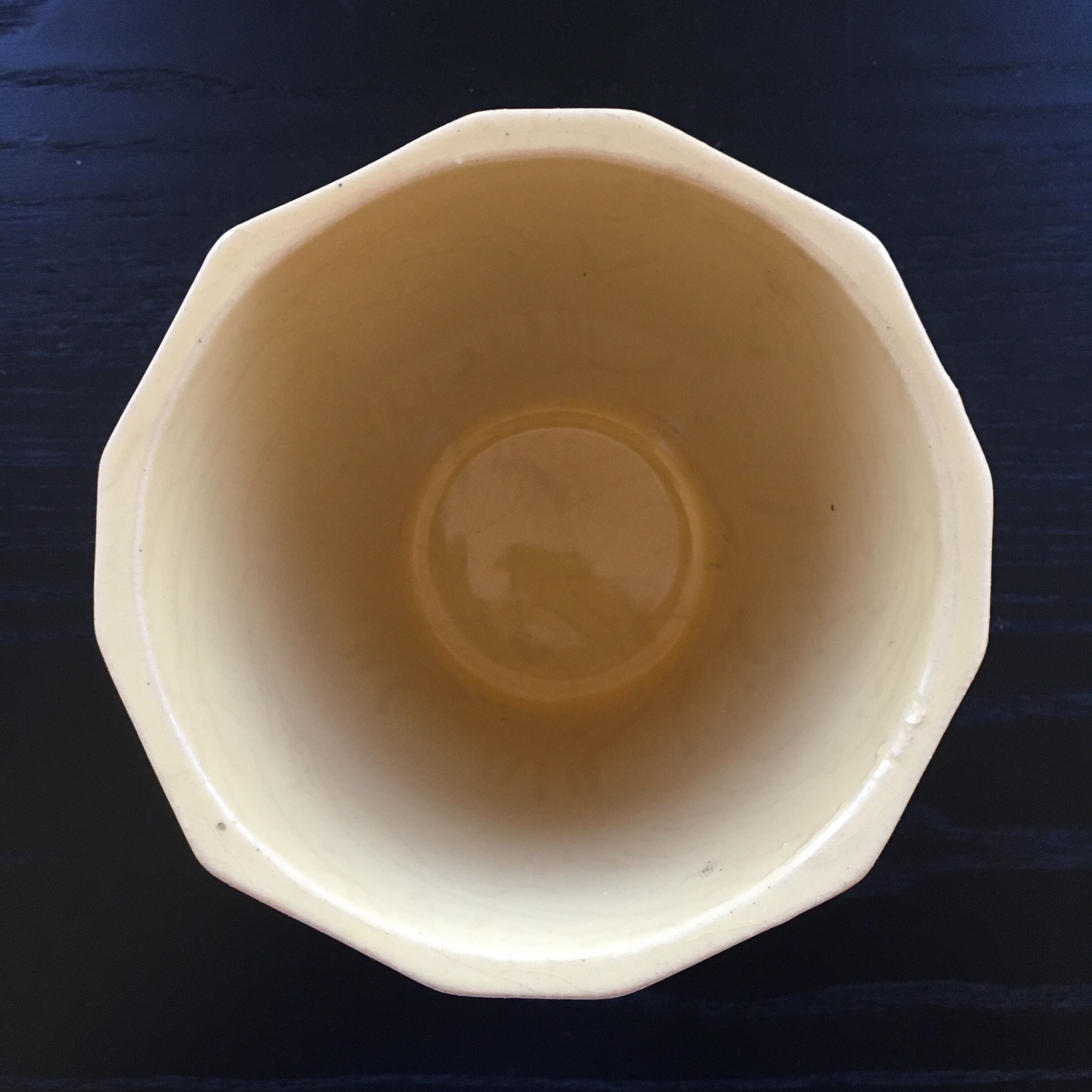 Cache pot 50's yellow