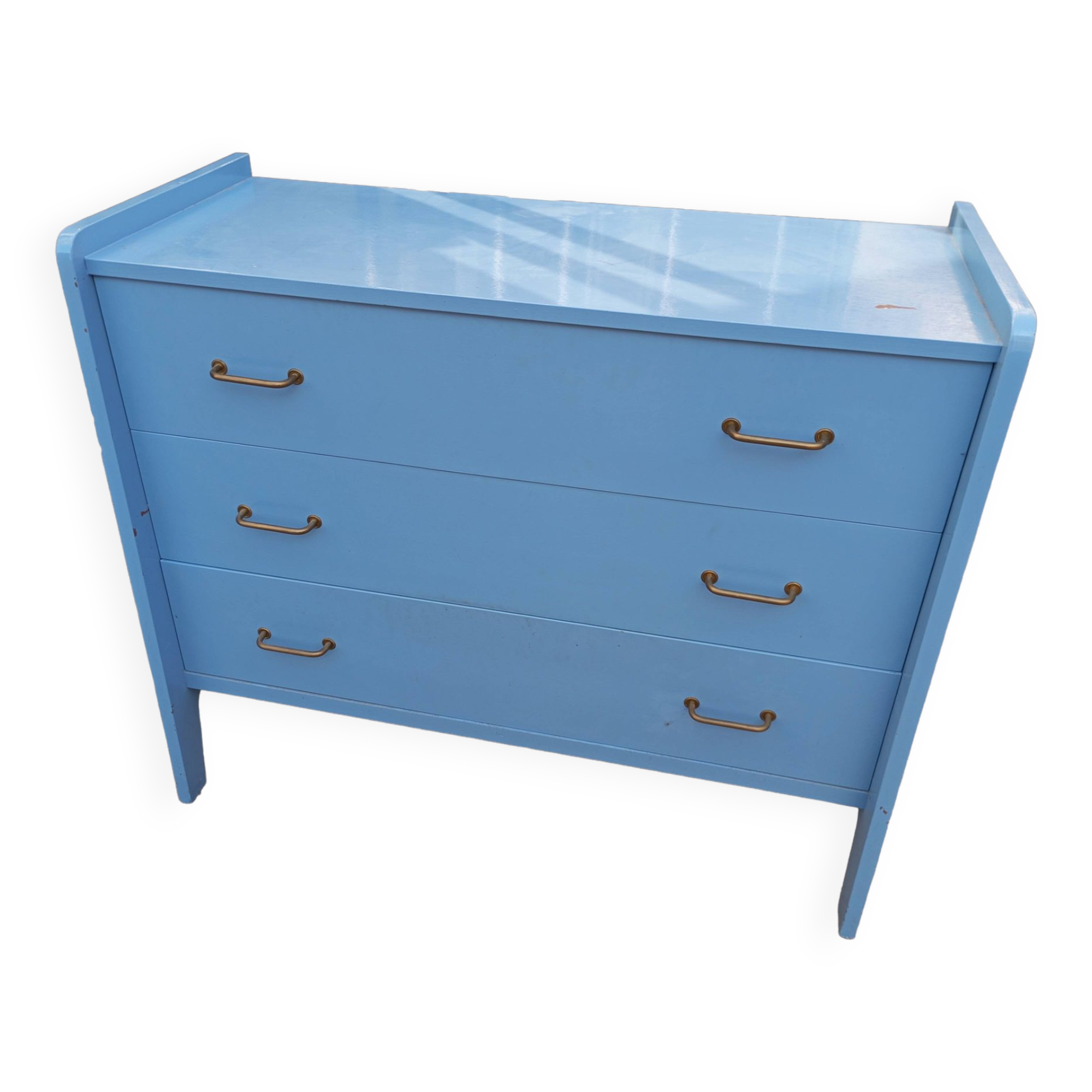 Commode bleue. vintage. 1950.
