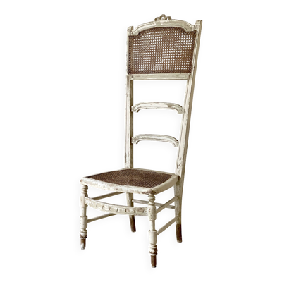 Chaise de nourrice XIXe Napoléon III cannée et patinée
