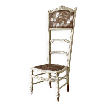 Chaise de nourrice XIXe Napoléon III cannée et patinée