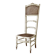 Nineteenth-century nursing chair, Napoleon III style, caned and patinated.