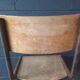 Lot of 2 vintage school chairs