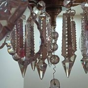 Large crystal chandelier from the 1st half of the 20th century.
