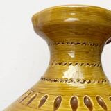 Italian pottery carafe from the mid-century by Aldo Londi for Bitossi, 1960s.