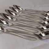 Silver plated metal spoons net service cutlery goldsmith Reneka soup
