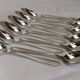 Silver plated metal spoons net service cutlery goldsmith Reneka soup