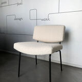 Armchair Conseil fabric bouclette, Pierre Guariche for Meurop 1960