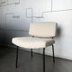 Armchair Conseil fabric bouclette, Pierre Guariche for Meurop 1960