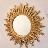 Gold color mirror