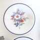 Set of 4 plates caps Stafforshire Alpine Rose
