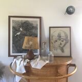 Vintage wood lamp