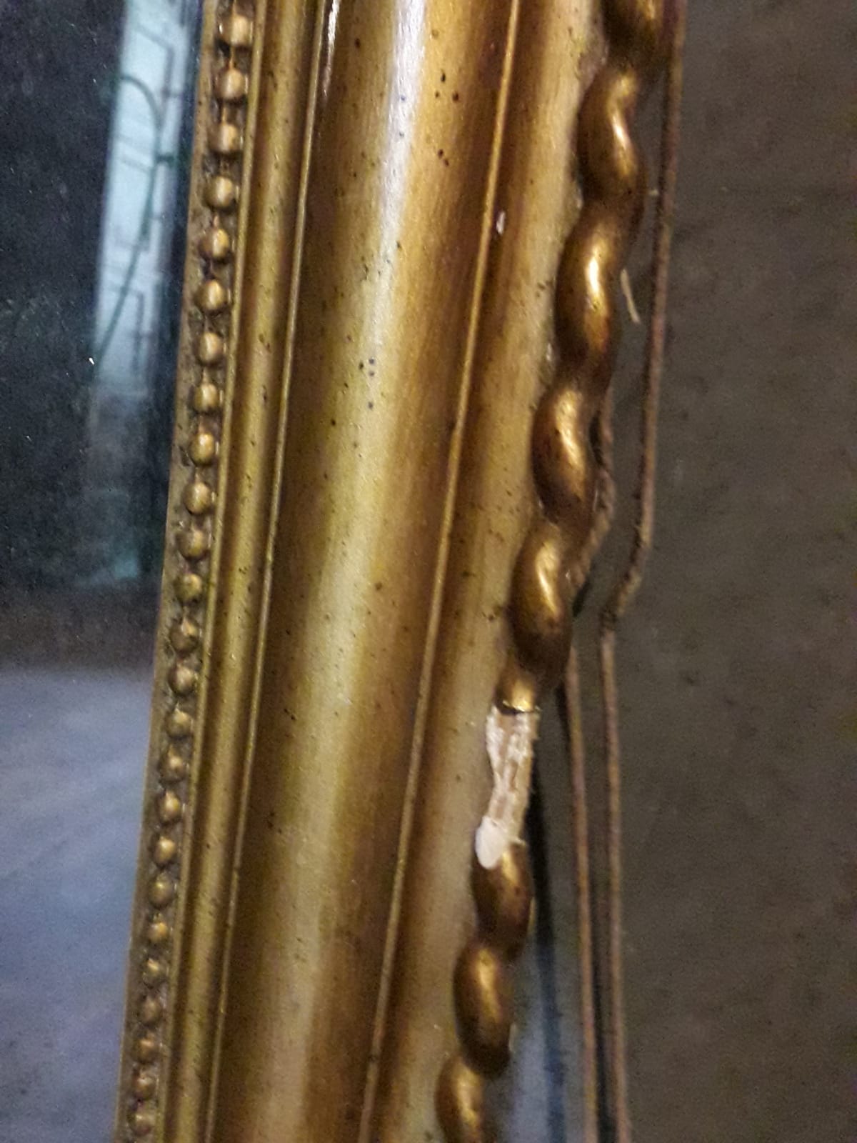 Golden mirror  65x123cm