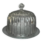 Vintage molded glass bell jar