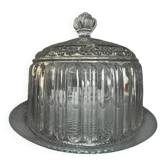 Vintage molded glass bell jar