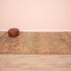Peach Vintage Moroccan Rug 186 x 329 cm, Berber Wool Rug, Handmade Boho Rug