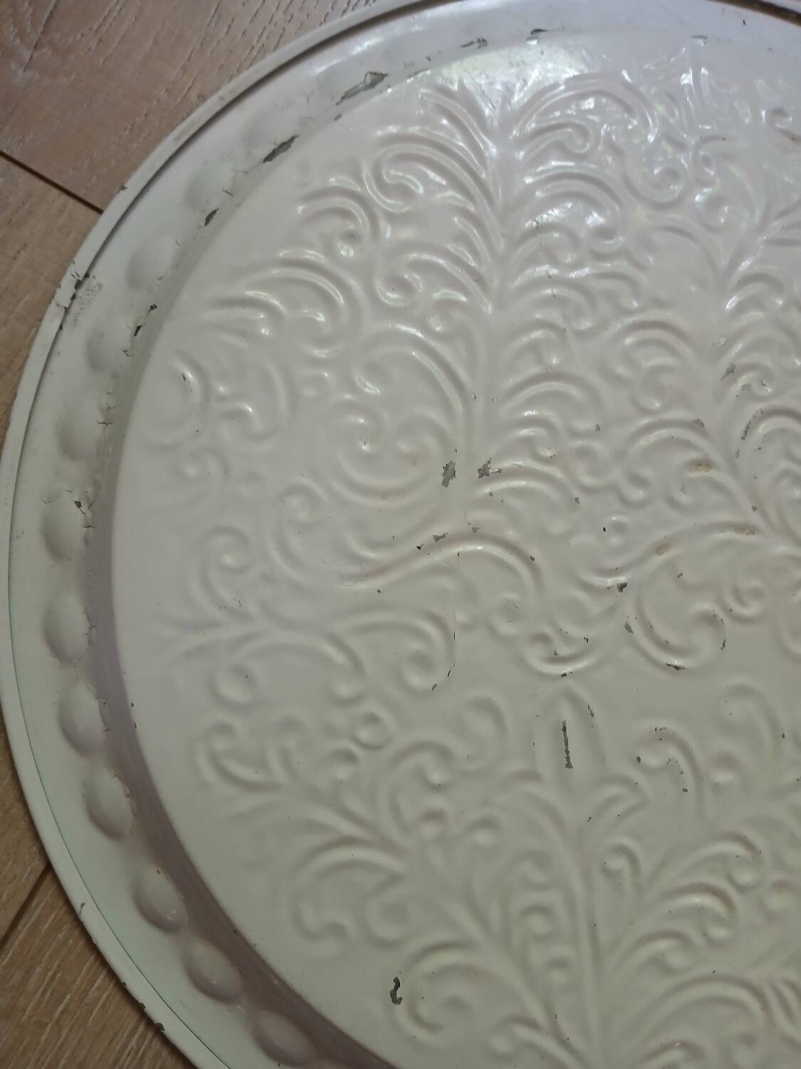 Old metal tray