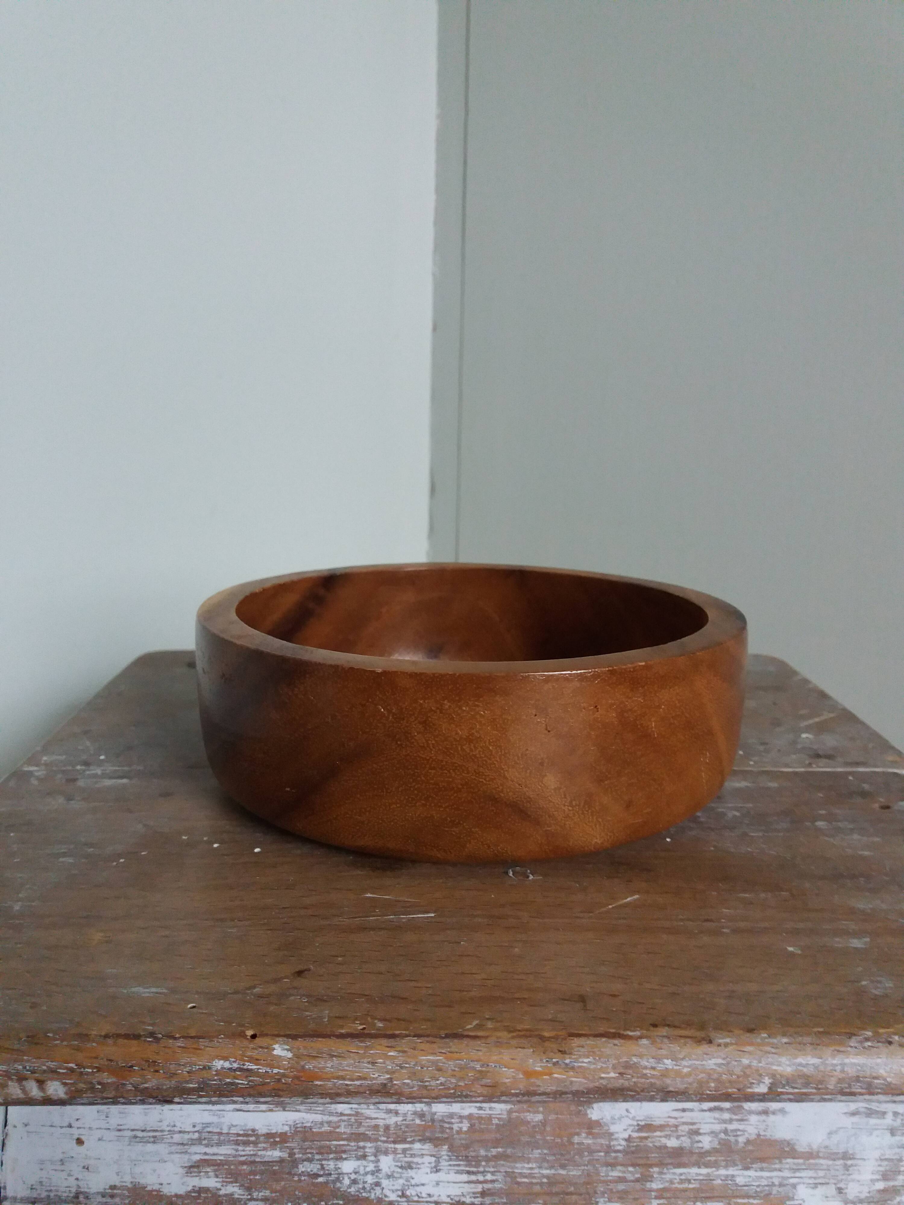Cup empty bowl wooden pocket