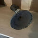 Shabby chic patinated candlestick