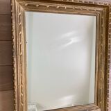 Miroir ancien en bois doré