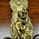 Pair of Louis XV style wall lights. Solid gilded bronze.