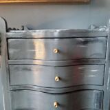 Small grey dresser patinated Louis XV style