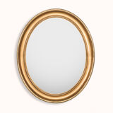 French 19th C Oval Mirror