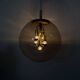 Doria Leuchten globe glass hanging lamp , 1970s