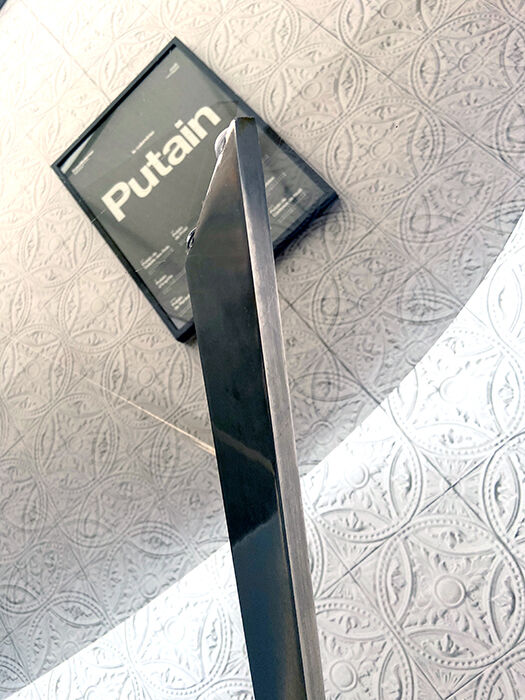 70s Glass roundtable