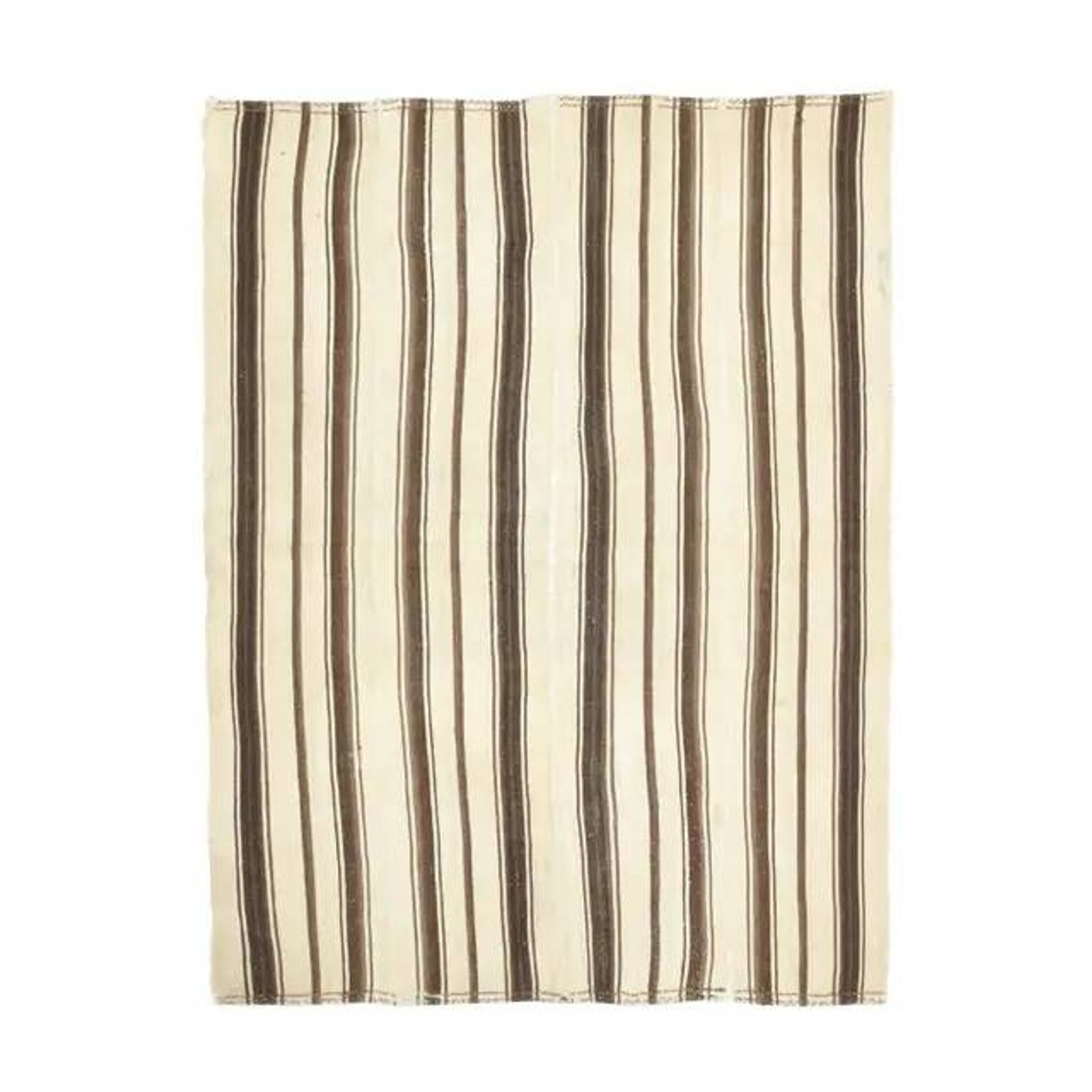 Vintage Turkish Oushak handmade wool cotton beige area rug  152x201