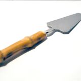 Vintage bamboo and stainless steel pie shovel Ethnic decoration