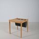 Danish side table with magazine holder by S.P. Jensen for BRDR Furbo, 1960s