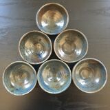Set of 6 bowls in stoneware