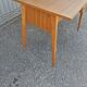 Old desk wood Scandinavian teak vintage compass feet