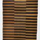 Tapis Kilim vintage rayé orange et marron 6x9, 172x291 cm