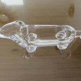 Crystal "dachshund" catchall, 1970