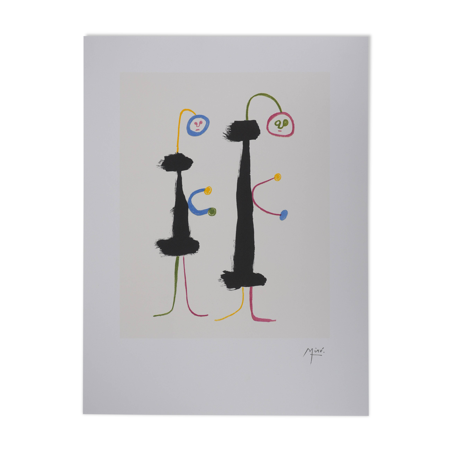 Joan Miró: Surrealist Lovers, signed lithograph