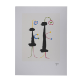 Joan Miro : Amoureux surréalistes, lithographie signée