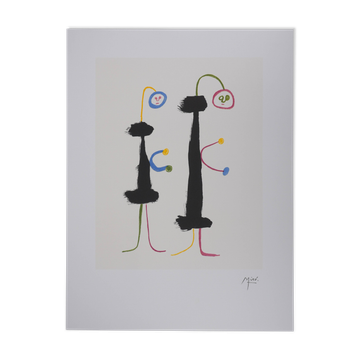 Joan Miró: Surrealist Lovers, signed lithograph