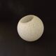 French vintage white Clichy glass ball-shaped replacement shade for lamps.