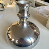 Stainless steel vase space age 1970