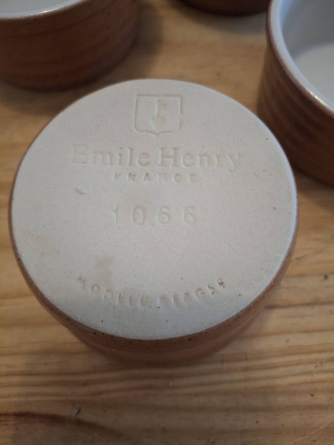 4 vintage French ceramic ramekins - Émile Henry
