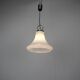 1970s Czechoslovak Adjustable Mid-Century Bell Form Glass Pendant Lamp